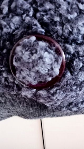 Borsa blù in lana foderata