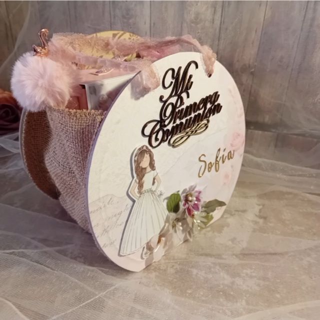 Libro firmas y fotos comunión niña