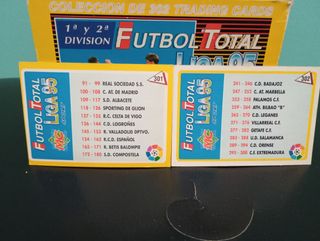Cromos Futbol Total Liga 95 Mundicromo