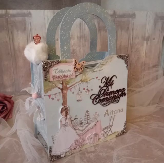 Libro firmas y fotos comunión niña