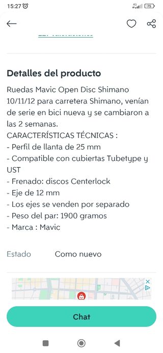 Mavic open disco 