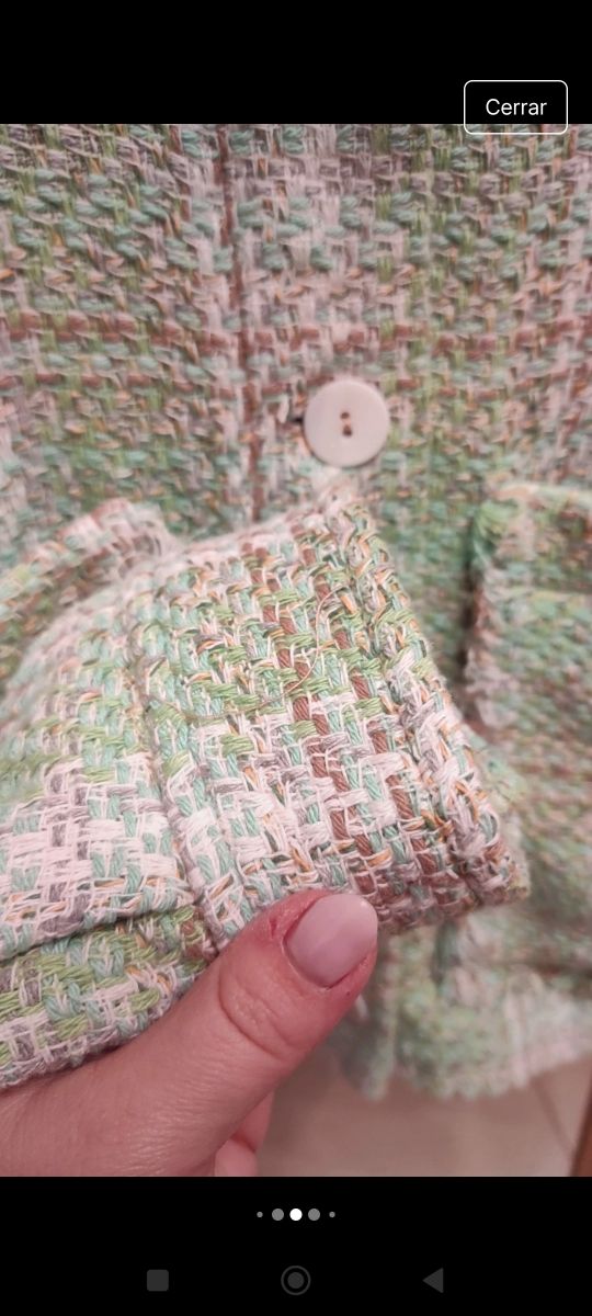 Chaqueta tweed zara 