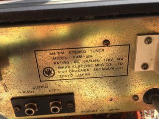 Sintonizador radio am fm NIKKO FAM 220