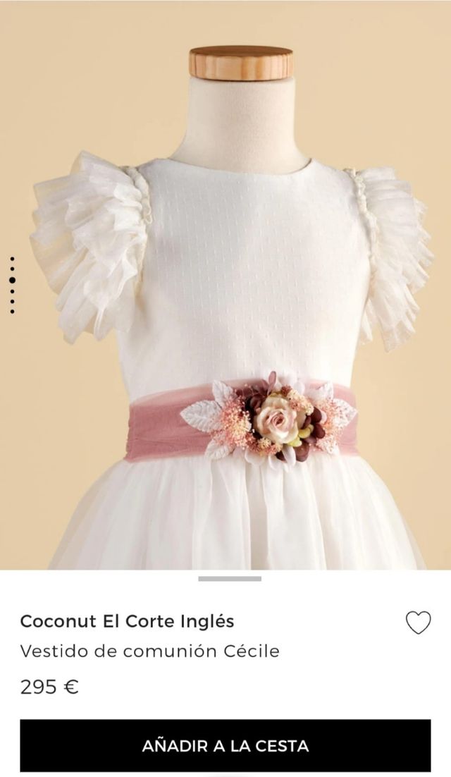 Vestido comunión Coconut. Talla 110