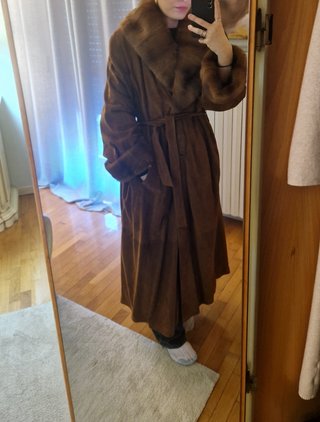 Cappotto alta sartoria renna e pelliccia