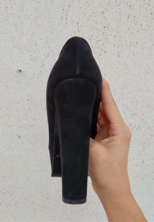 Tacchi alti Elsa Ducci in vera pelle e velluto