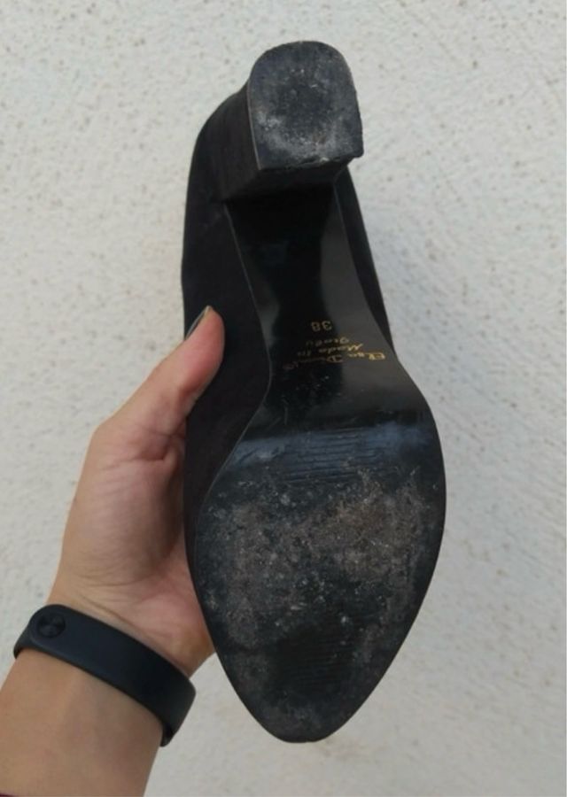 Tacchi alti Elsa Ducci in vera pelle e velluto