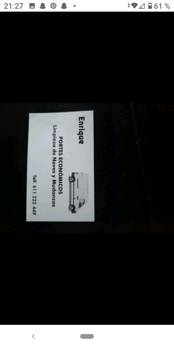 Se acen Portes en Madrid 611222449 Tlf