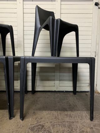 Sillas y mesas Bofinger BA1171 diseño vintage