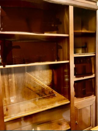 Mueble libreria de cerezo