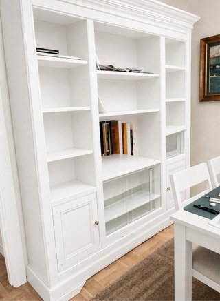 Mueble libreria de cerezo