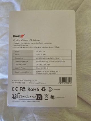 Carlinkit 4.0 CarPlay inalámbrico