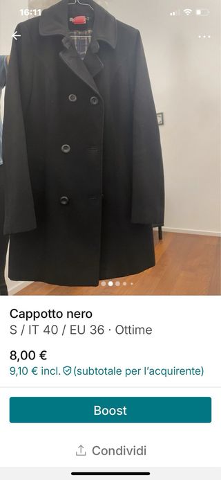 Cappotto corto donna