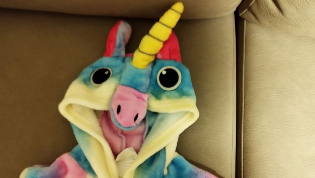 Disfraz de unicornio.