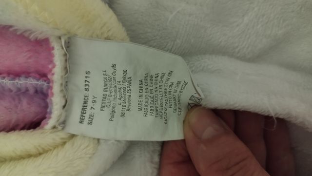 Disfraz de unicornio.