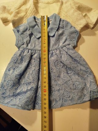 Vestido con chaqueta para muñeca