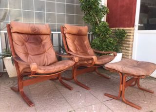 Dos sillones “Siesta” noruegos