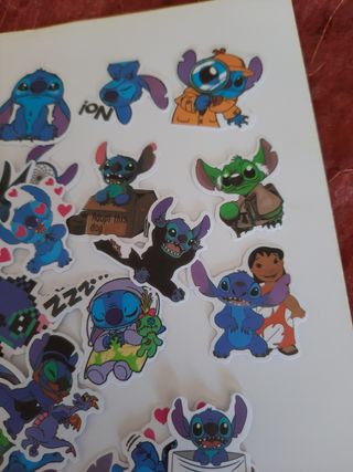 50 adesivos de Disney Stitch, em desenho animado,