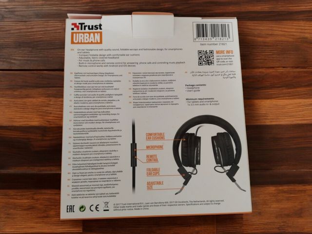 🎧 Trust Urban Ziva 🎧 Auscultadores