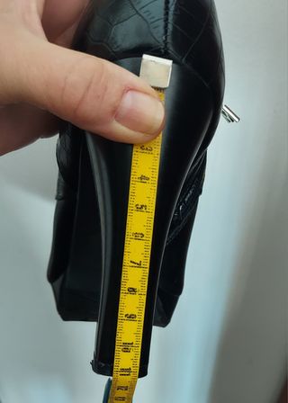 Zapato botin plataforma negro T.39