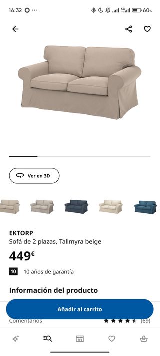 Sofa EKTORP Ikea