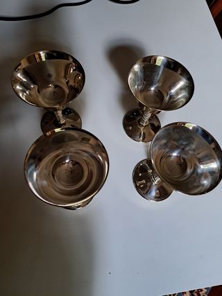 4 COPPE SILVER PLATE