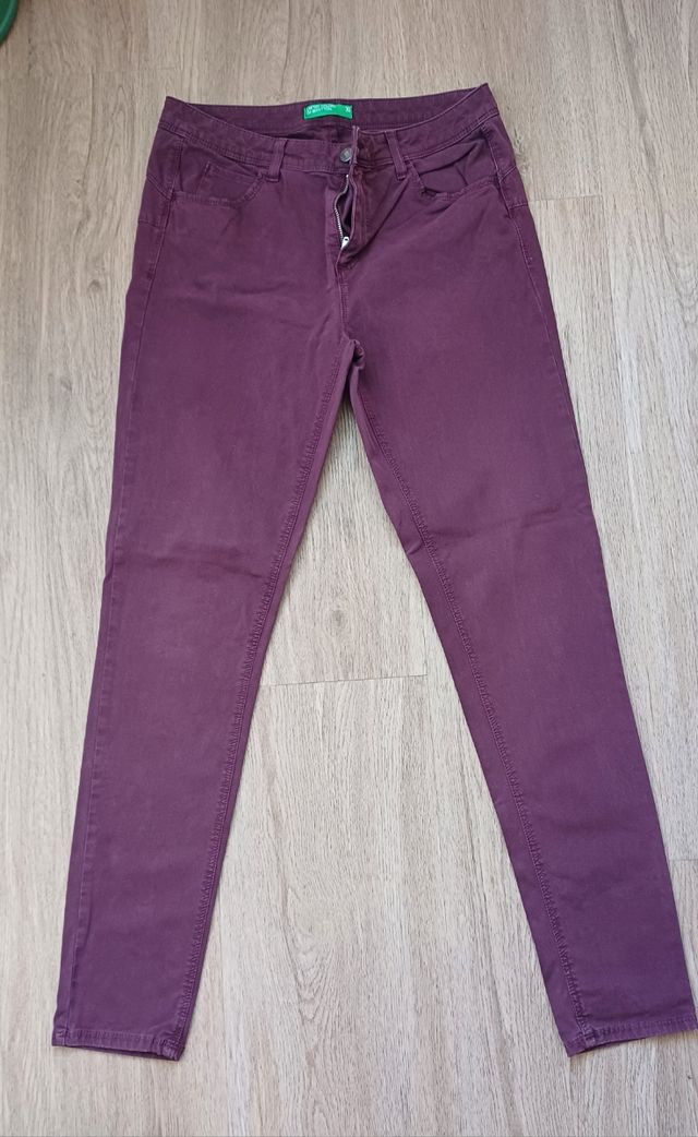 Pantaloni donna color prugna