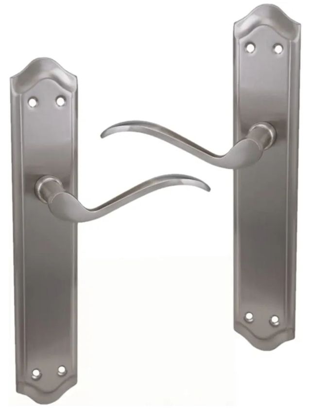 2 Manetas en plata mate