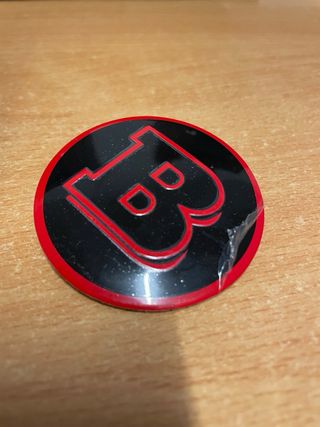 1x Logo Brabus negro rojo