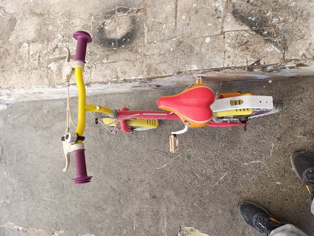 Bicicleta niña pequeña Rosa