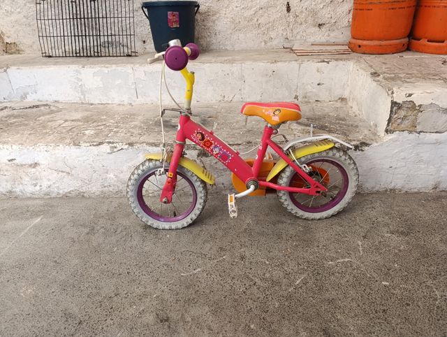 Bicicleta niña pequeña Rosa