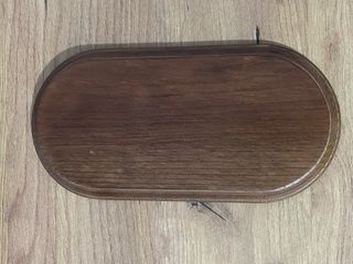 PEANA DE MADERA BARNIZADA RECTANGULAR