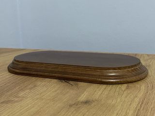 PEANA DE MADERA BARNIZADA RECTANGULAR