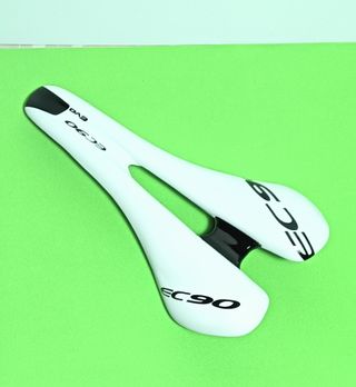 Sillín de bicicleta de carretera blanco