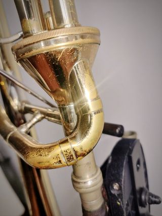 Trombón Shires hecho a mano. Con 2 campanas y fund