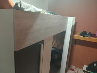 Cama nido con armario y escritorio