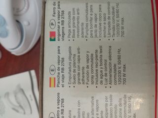 Plancha compacta de vapor de viaje CLATR