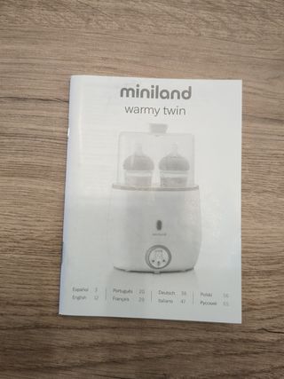 Calienta biberones Miniland warmy twin