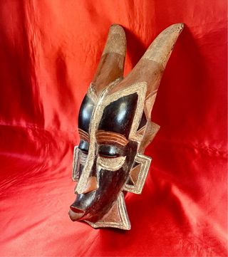 Máscara africana pueblo Ashanti de Ghana