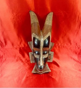 Máscara africana pueblo Ashanti de Ghana