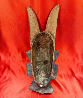 Máscara africana pueblo Ashanti de Ghana