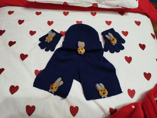 Bufanda, gorro guantes de niño