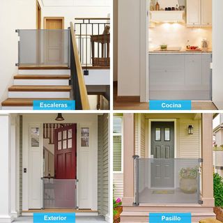 Barrera Seguridad Extensible 86H x 140L cm Blanco