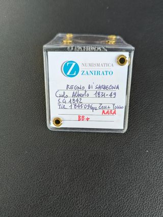 Moneta da 5 centesimi regno di Sardegna 1842 rara 