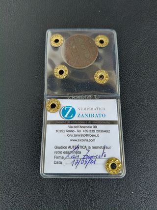 Moneta da 5 centesimi regno di Sardegna 1842 rara 