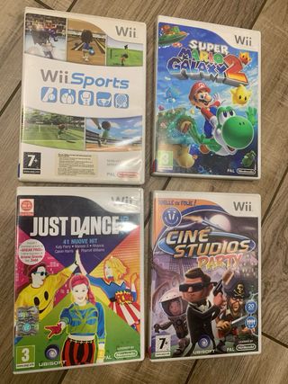 Lotto giochi WII con Mario Galaxy e Just dan