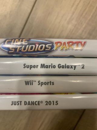 Lotto giochi WII con Mario Galaxy e Just dan