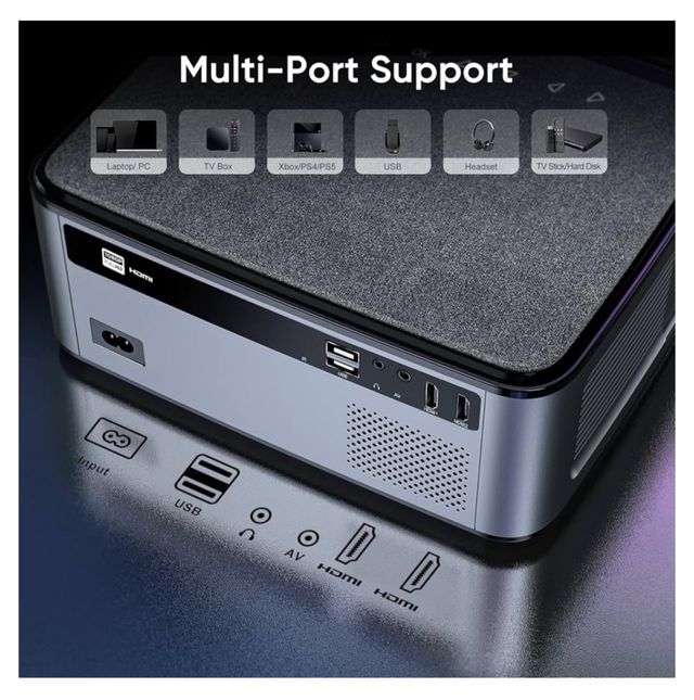 Proyector 5G WiFi Bluetooth 1080P 20000 Lúmenes