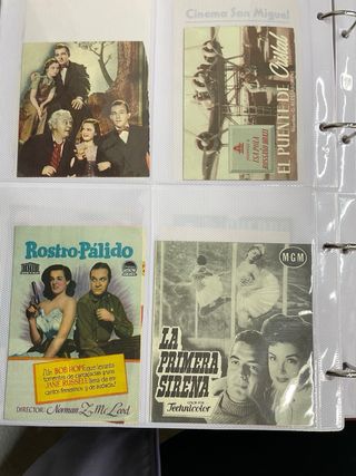 COLECCIÓN De Prospectos de cine antiguo