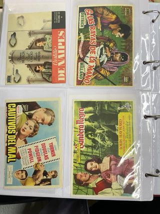 COLECCIÓN De Prospectos de cine antiguo